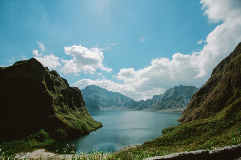 The crater lake of Mount Pinatubo