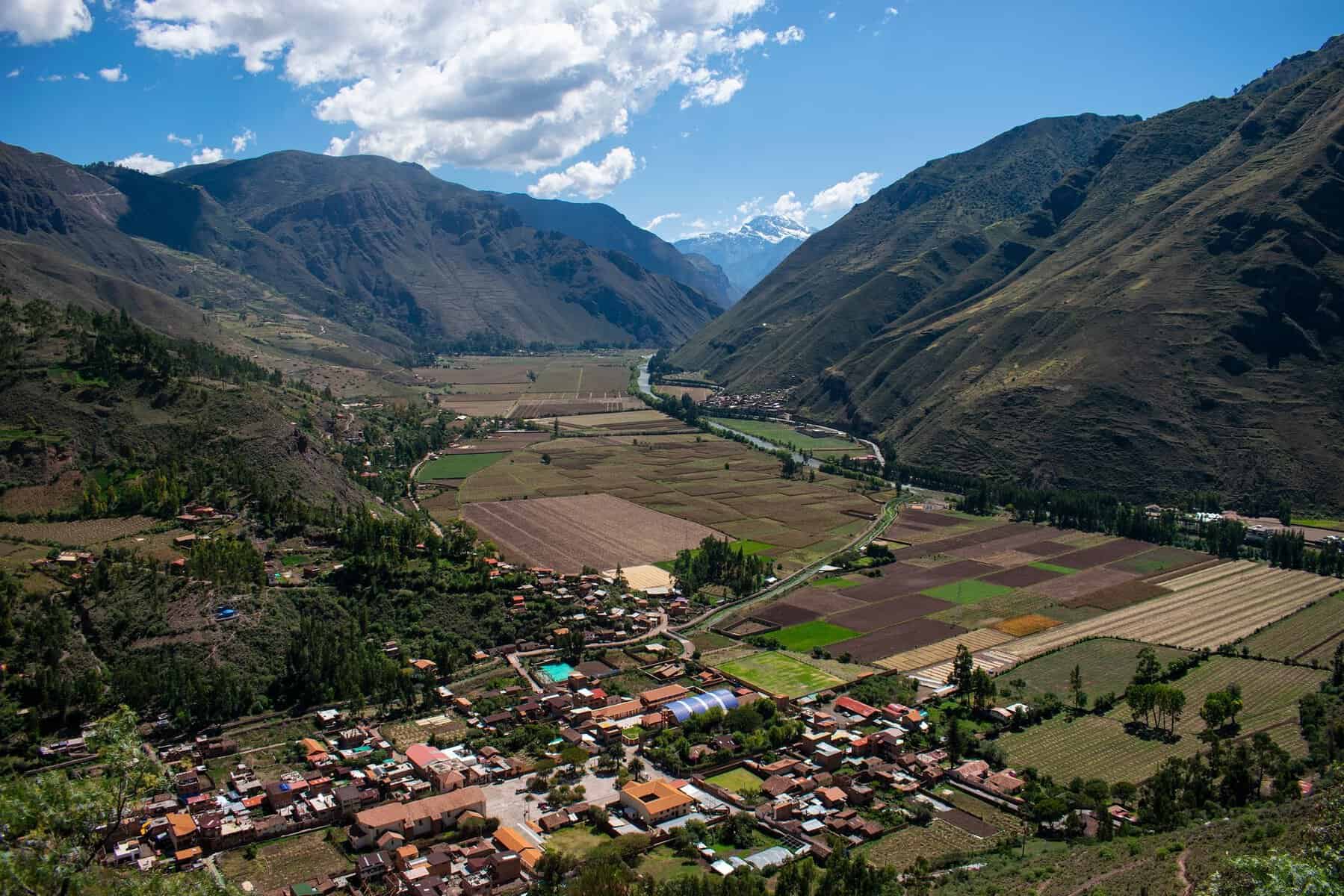 The village of Pisac in the Sacred Valley, Peru