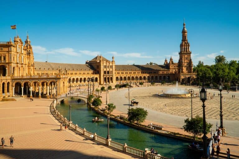 Plaza de España in Seville, Andalucía, Spain
