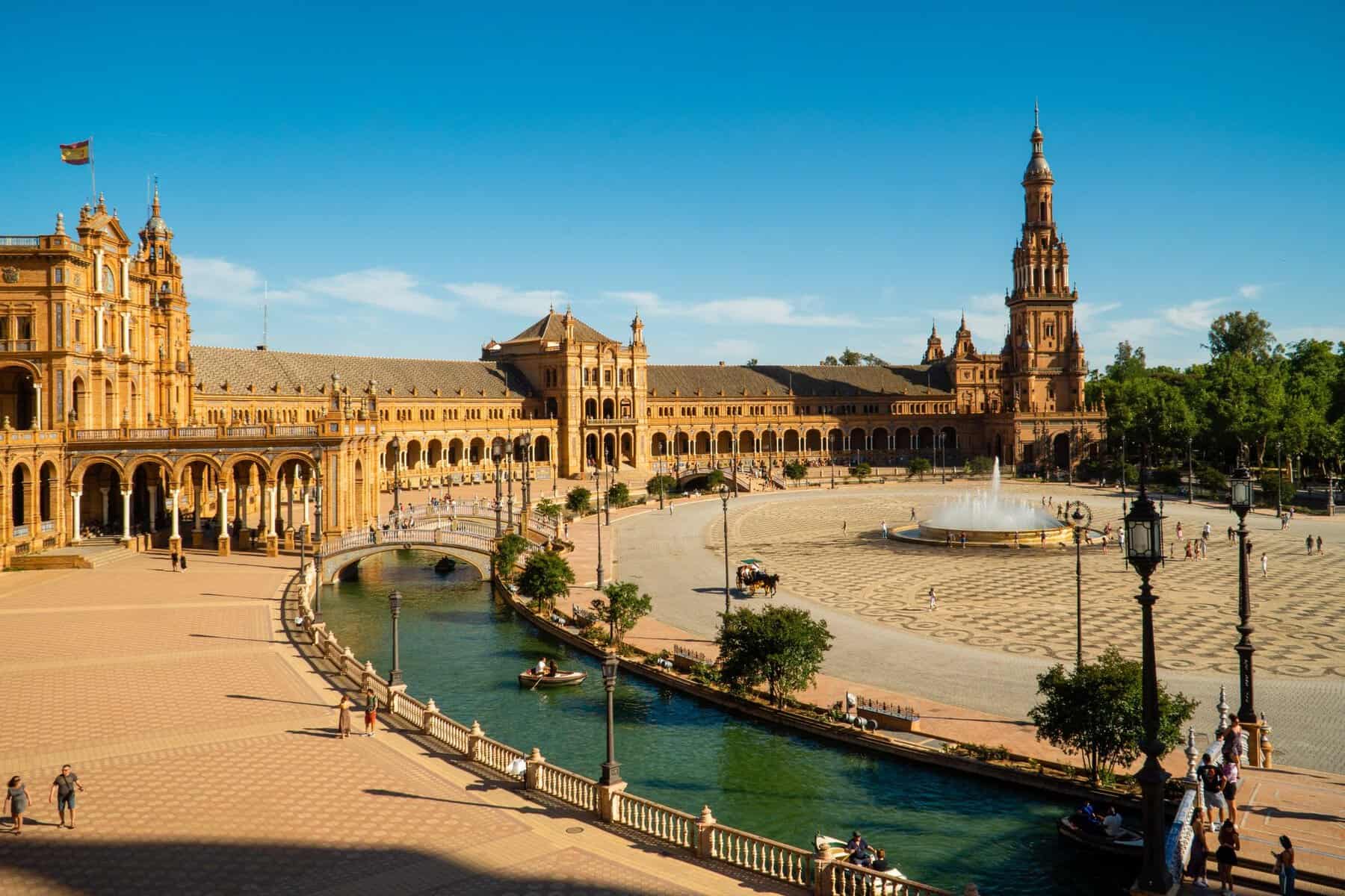 Plaza de España in Seville, Andalucía, Spain