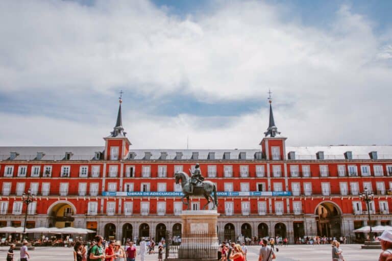 The Plaza Mayor in Madrid