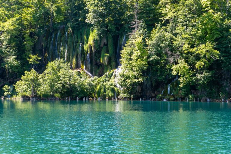 A waterfall at Plitvice Lakes