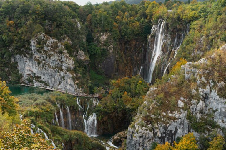 Waterfalls at Plitvice Lakes
