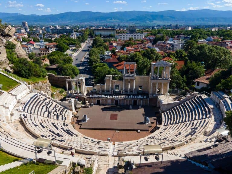 The Roman theatre of Plovdiv, Bulgaria