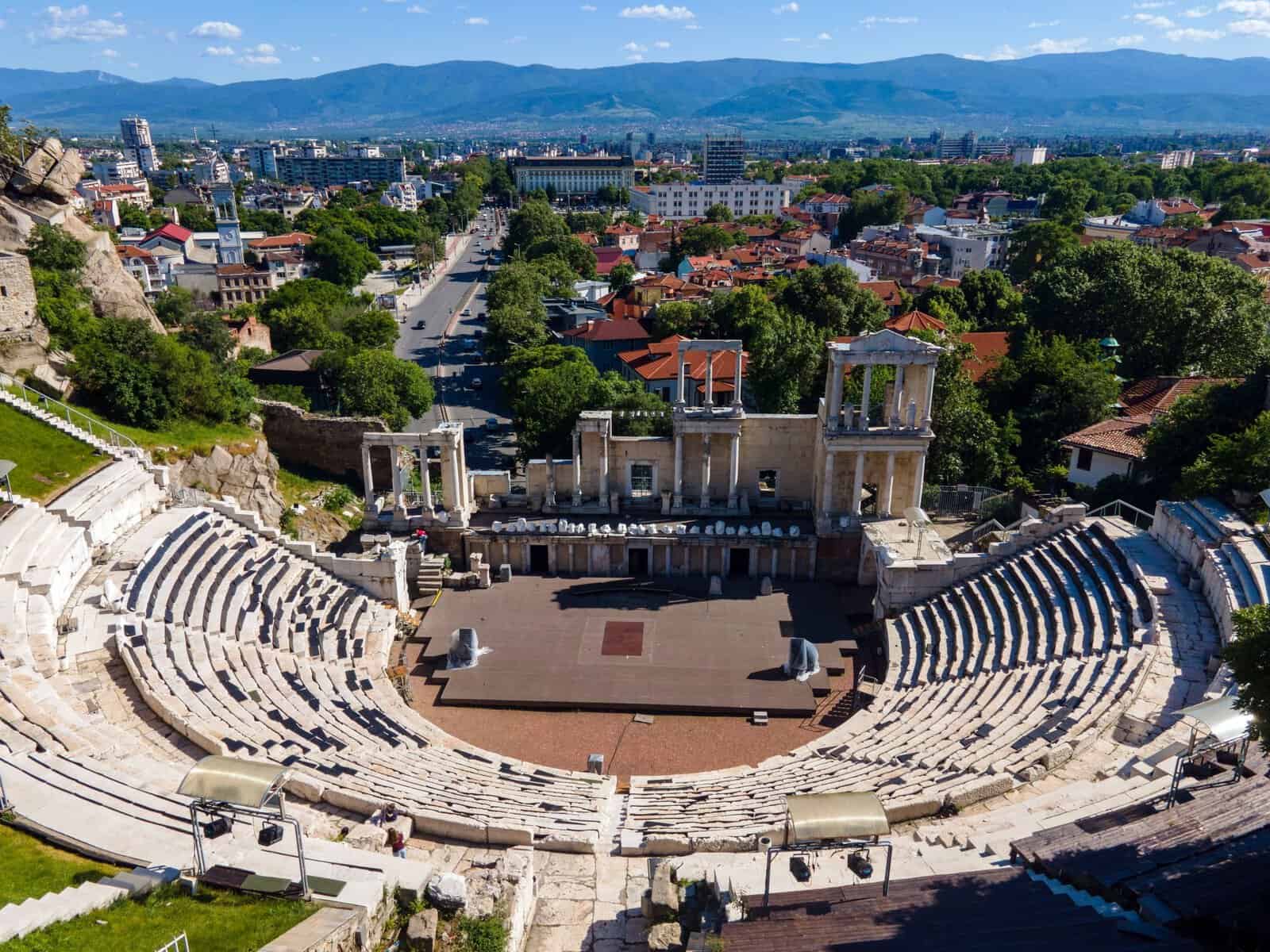 The Roman theatre of Plovdiv, Bulgaria