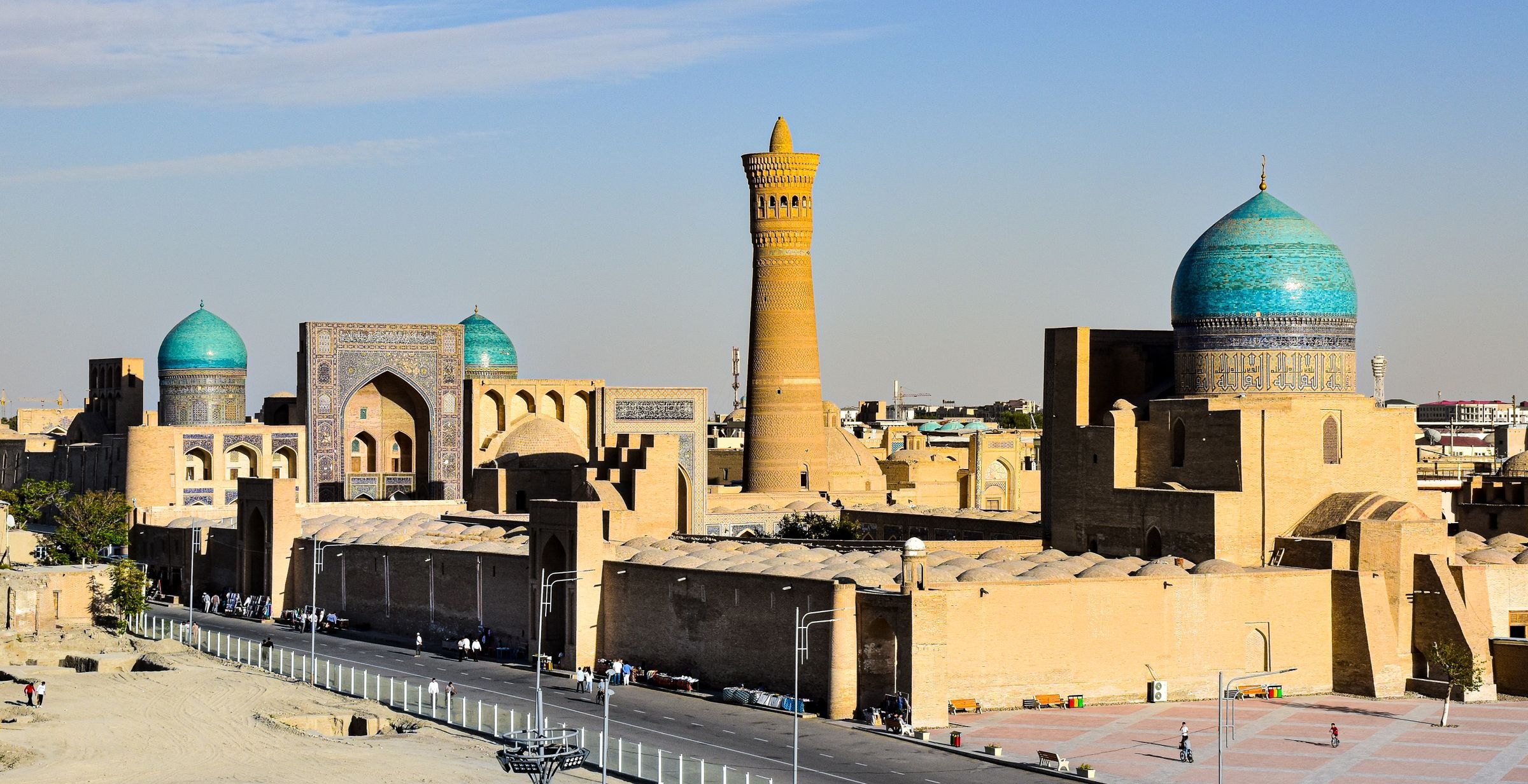 The Po-i-Kalyan complex in Bukhara from above