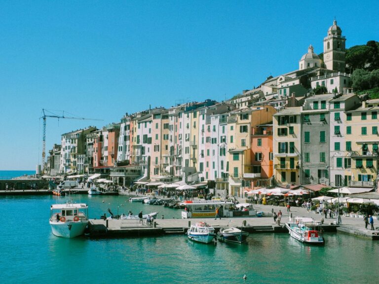 The colourful harbour of Porto Venere