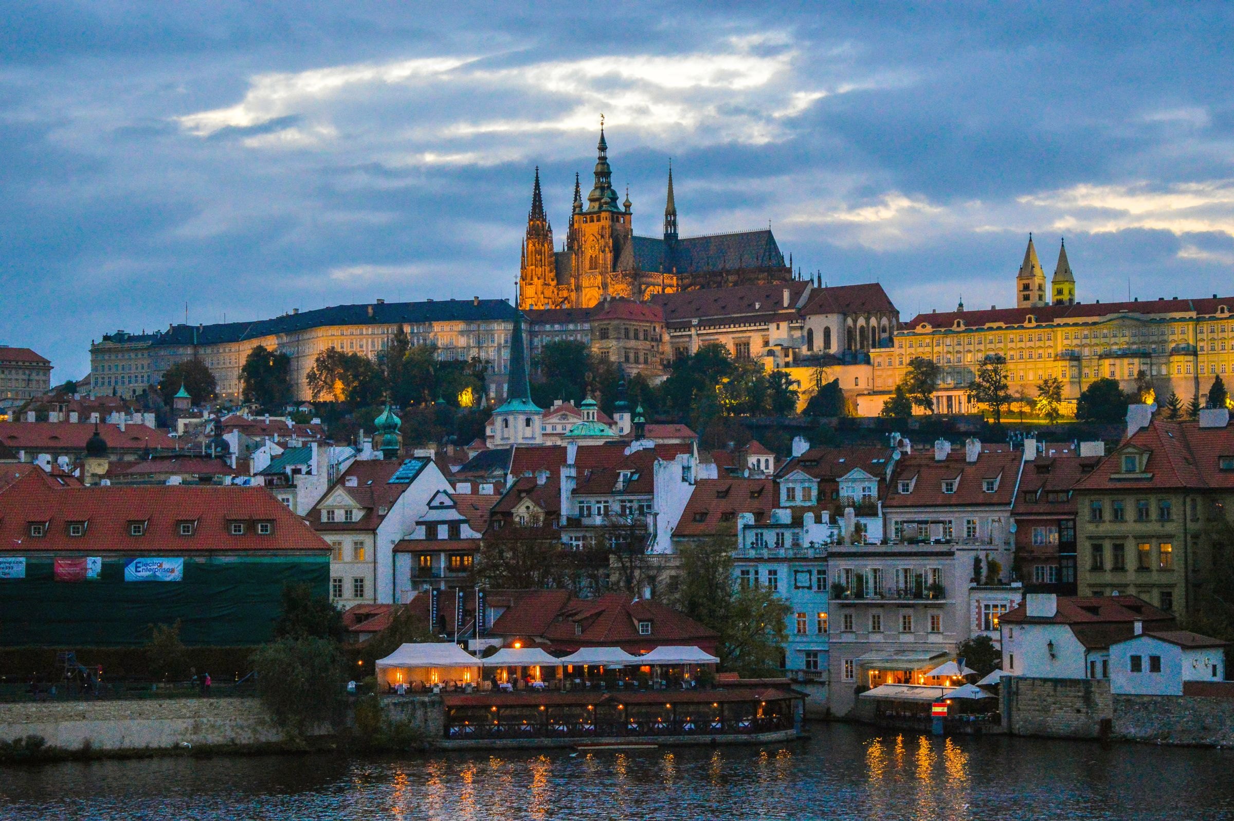 Prague Castle above the city