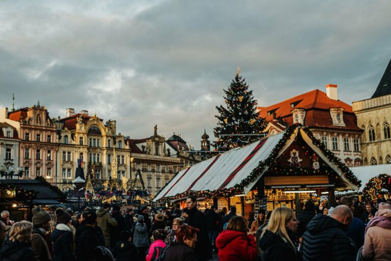 The Christmas market in Prague's Old Town