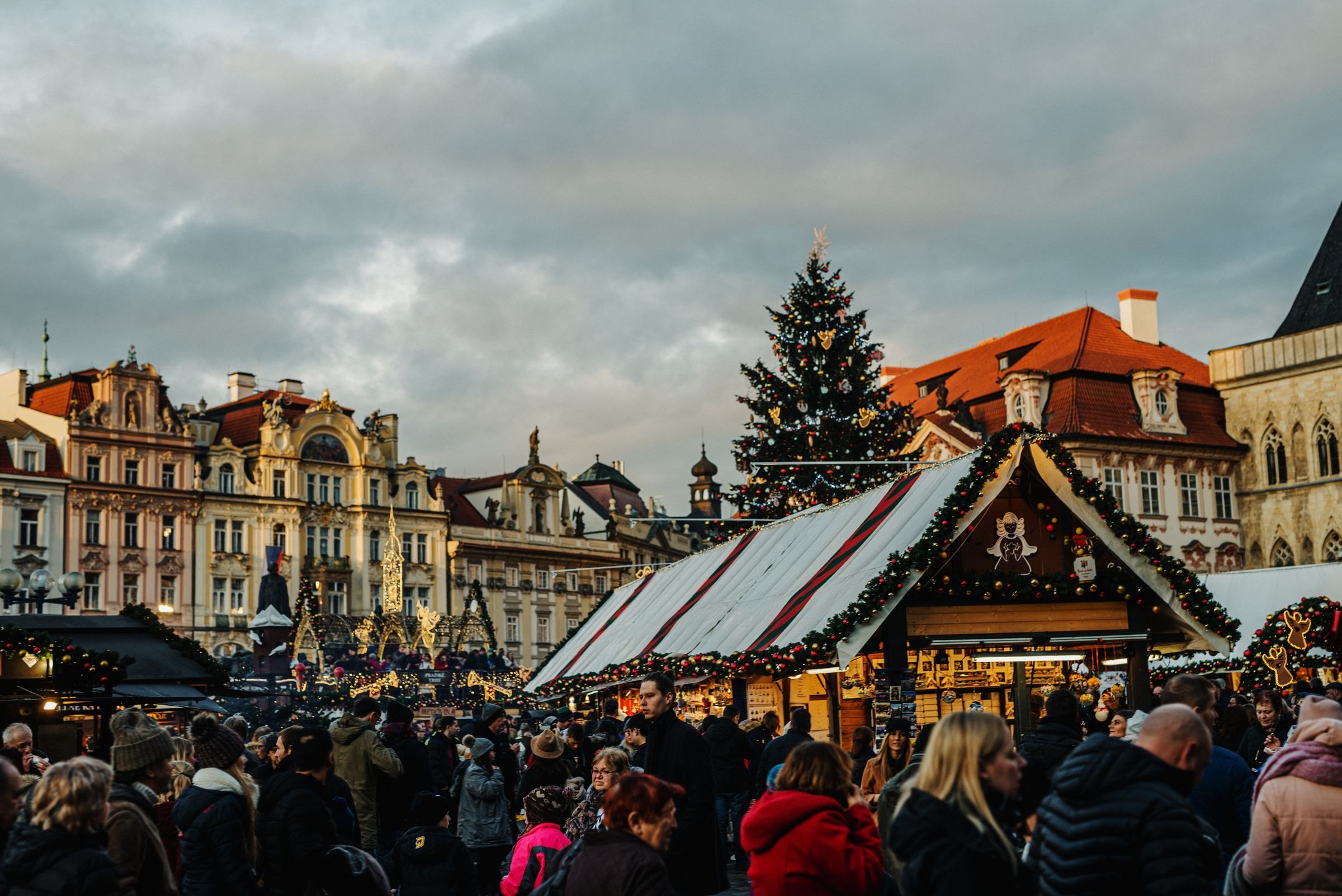 The Christmas market in Prague's Old Town