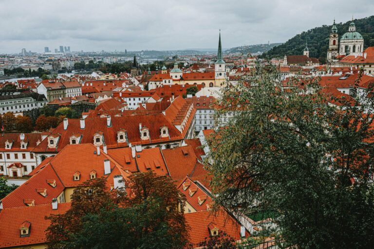 Prague's red rooftops