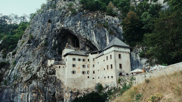 Predjama Castle built into its cliff