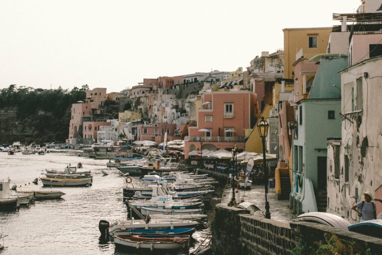 The colourful marina of Procida