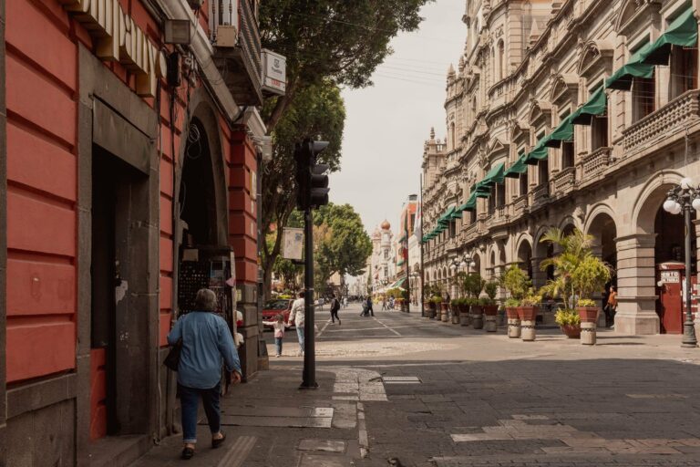 A street in Heroica Puebla
