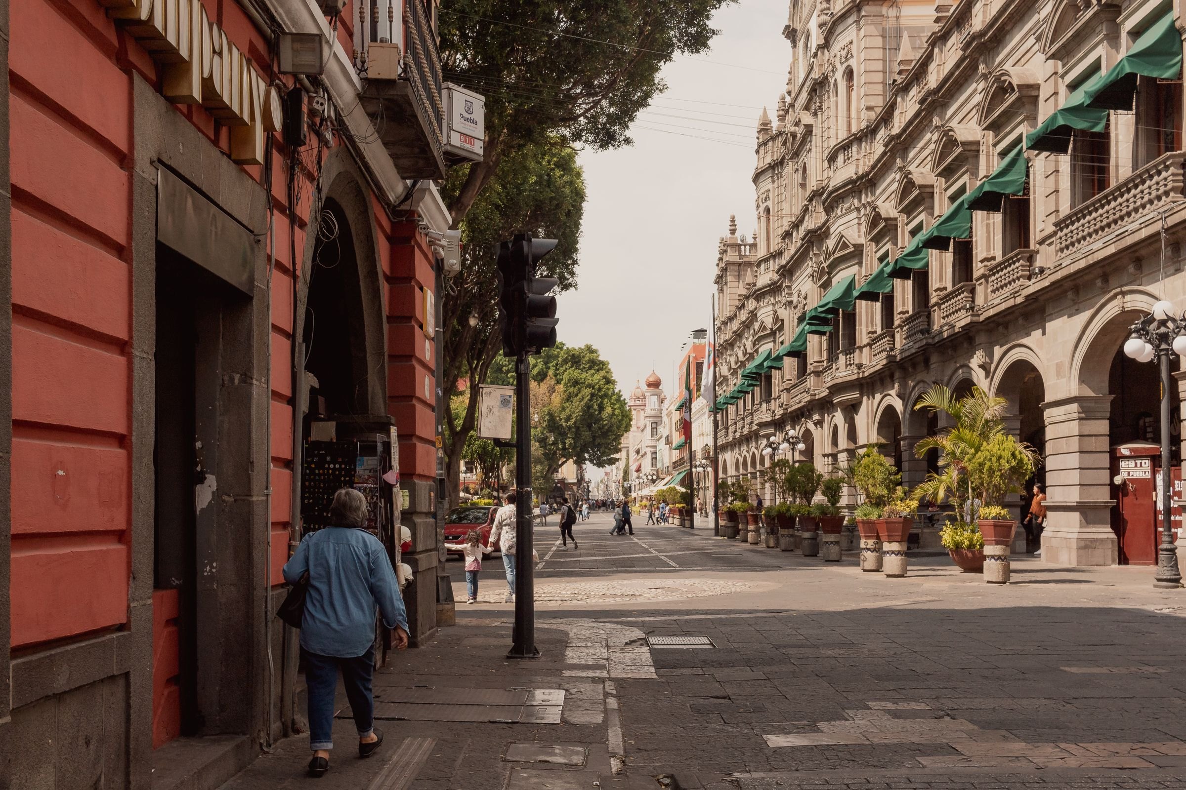 A street in Heroica Puebla