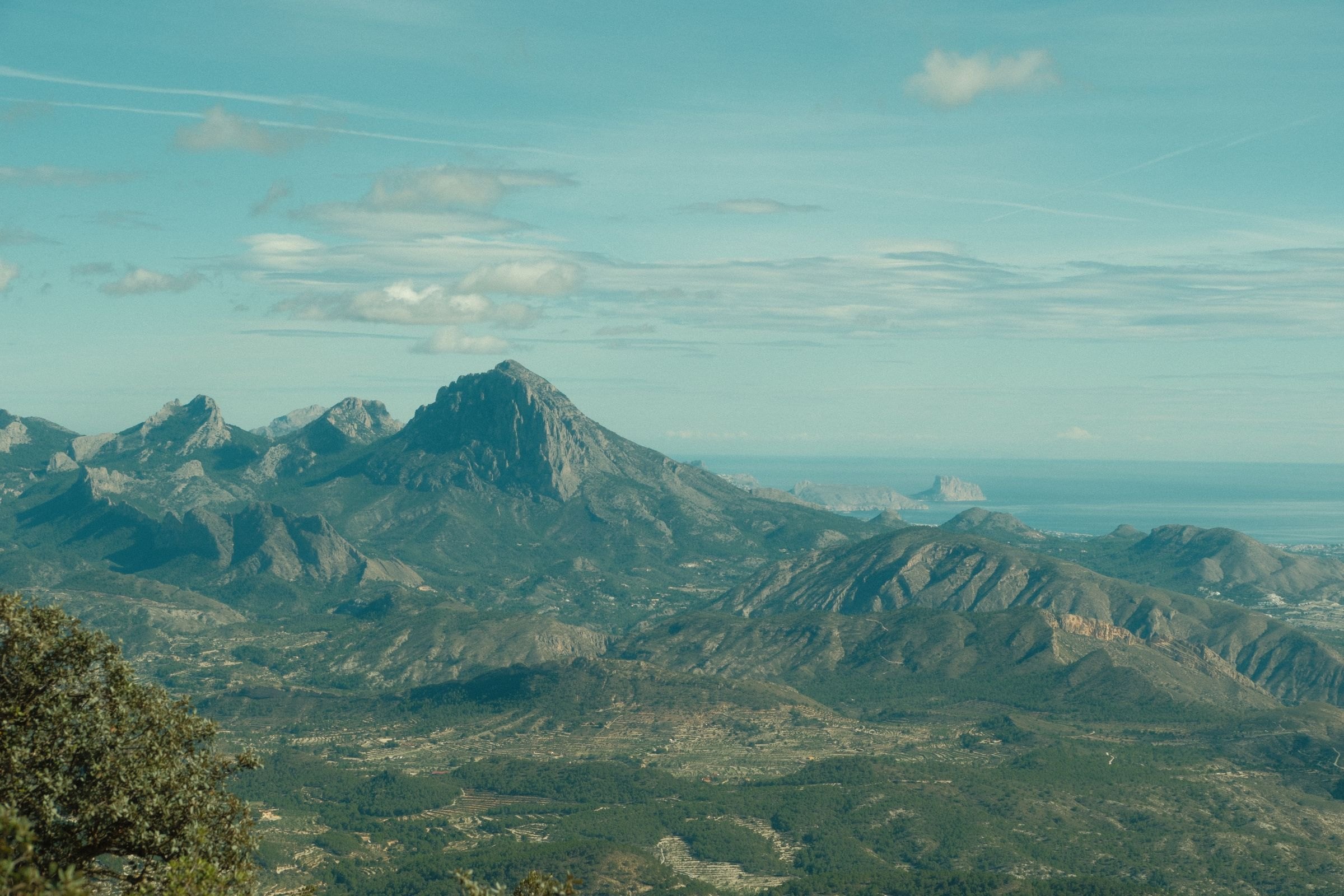 Puig Campana in the mountains above Alicante