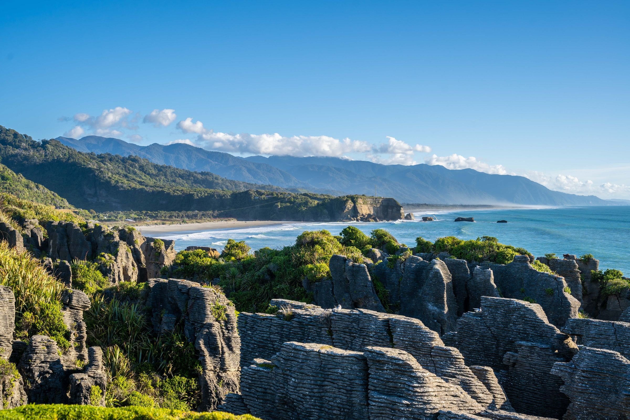 The coast and rocks at Punakaiki