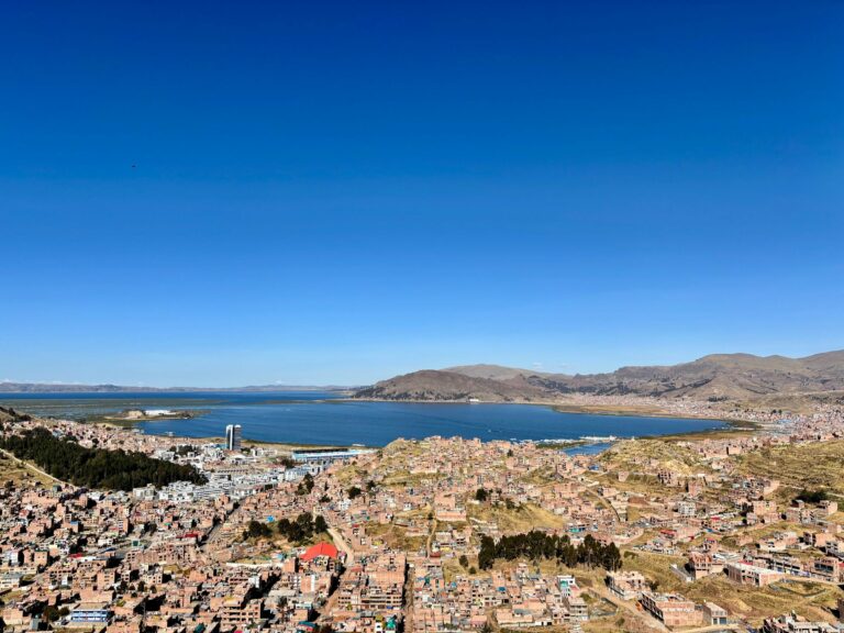 Puno on the shore of Lake Titicaca