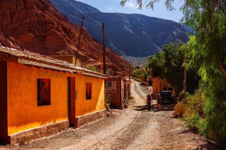 A colourful street in Purmamarca, Jujuy