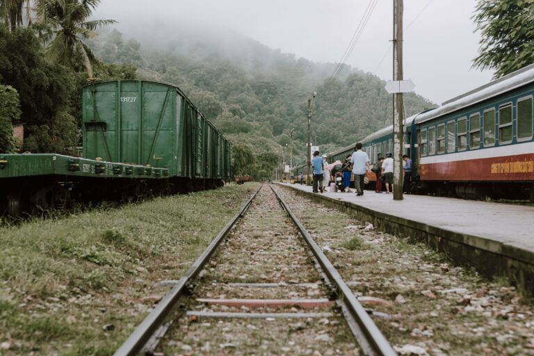 A railway platform in Quy Nhon