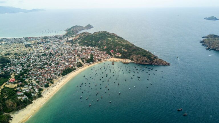 The coast and harbour of Quy Nhon