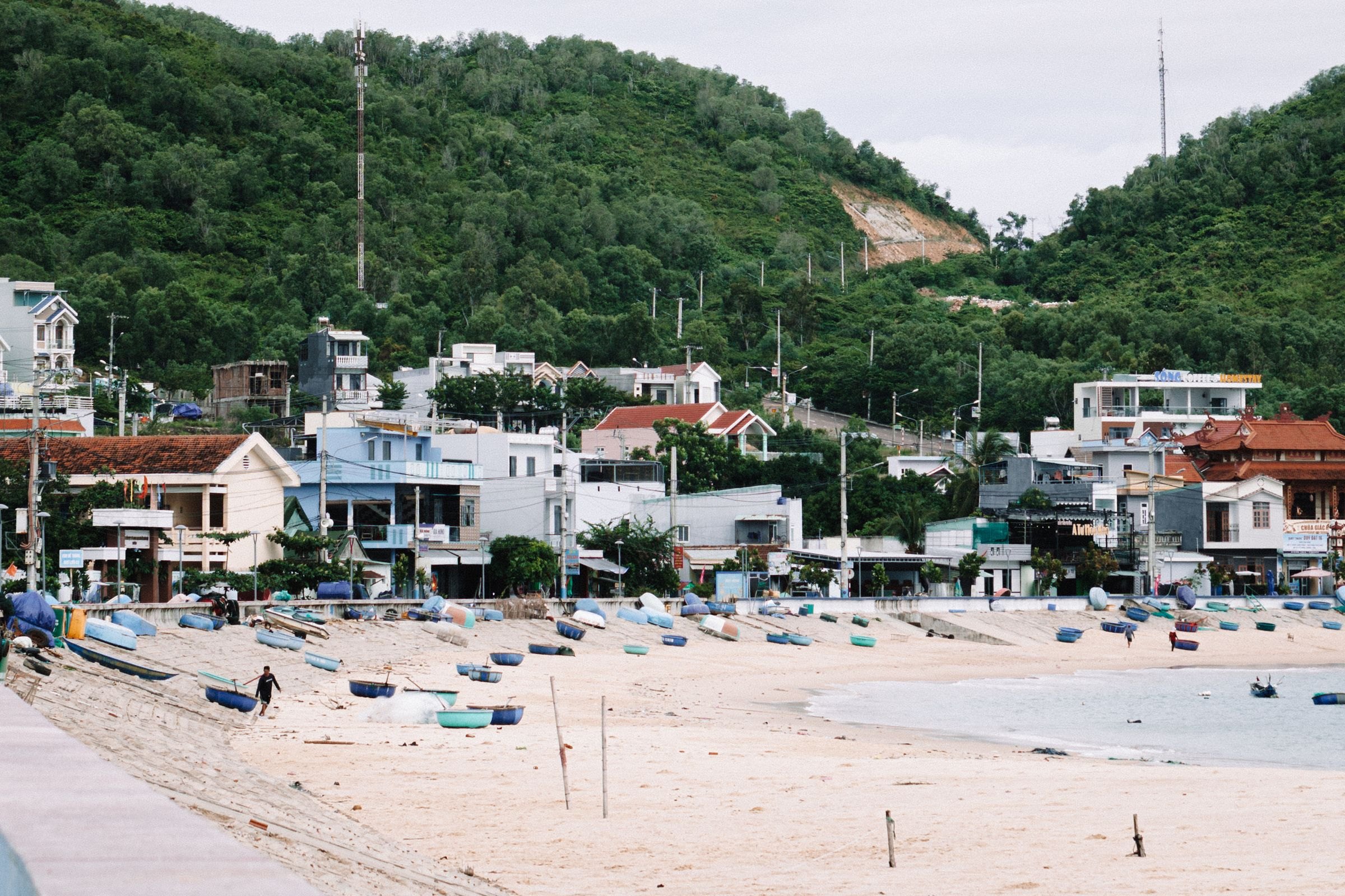 A beach and fishing village in Quy Nhon