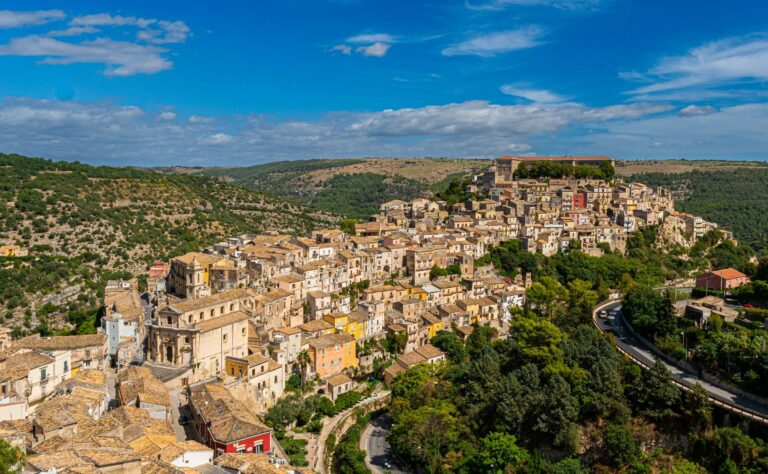The old town of Ragusa Ibla on its hilltop