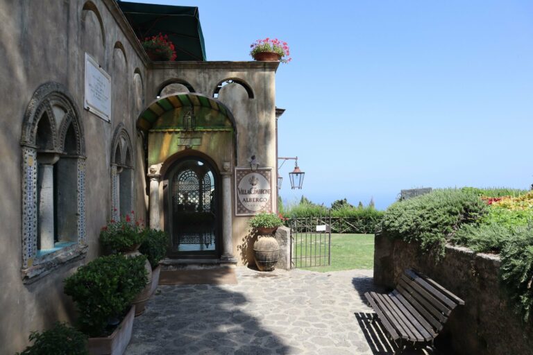 The entrance to Villa Cimbrone in Ravello