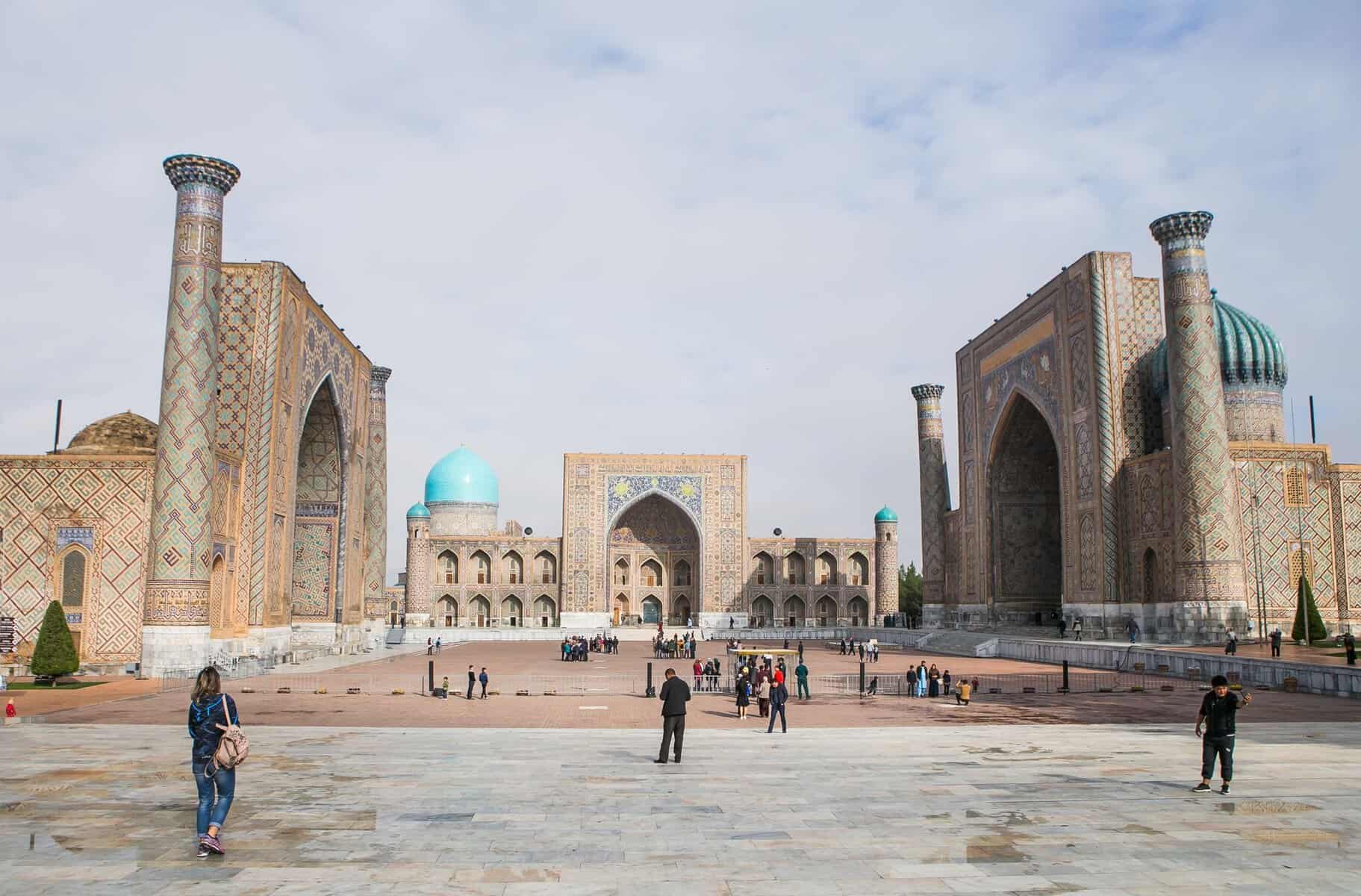 Registan Square in Samarkand, Uzbekistan