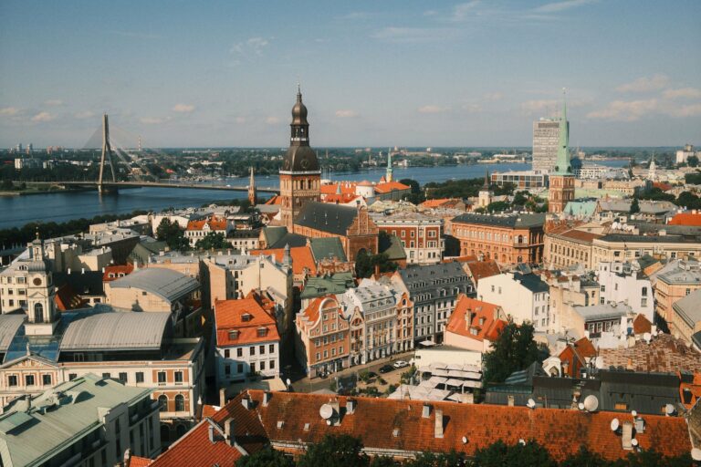 Riga's old town from above