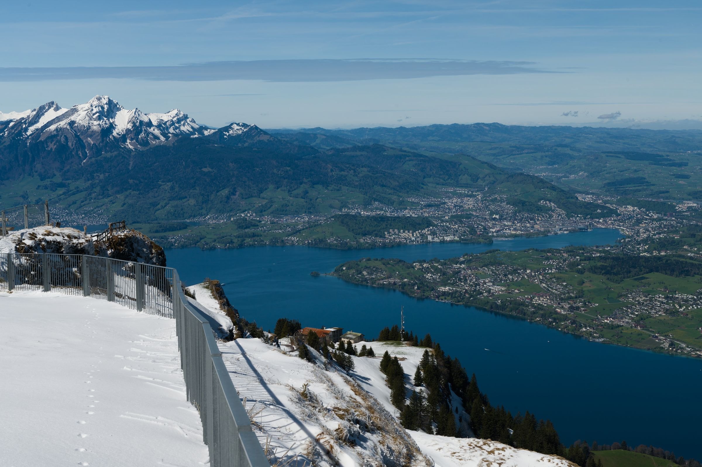 Lake Lucerne from the summit of Rigi