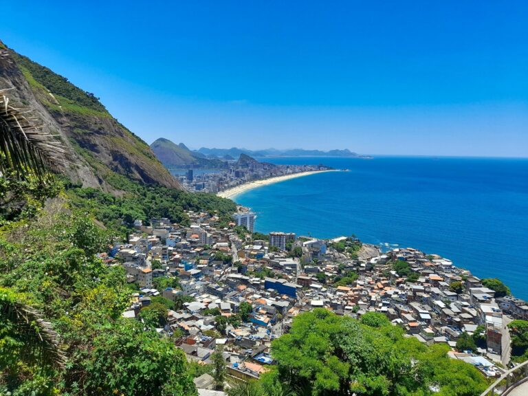Rio de Janeiro's coastline from above