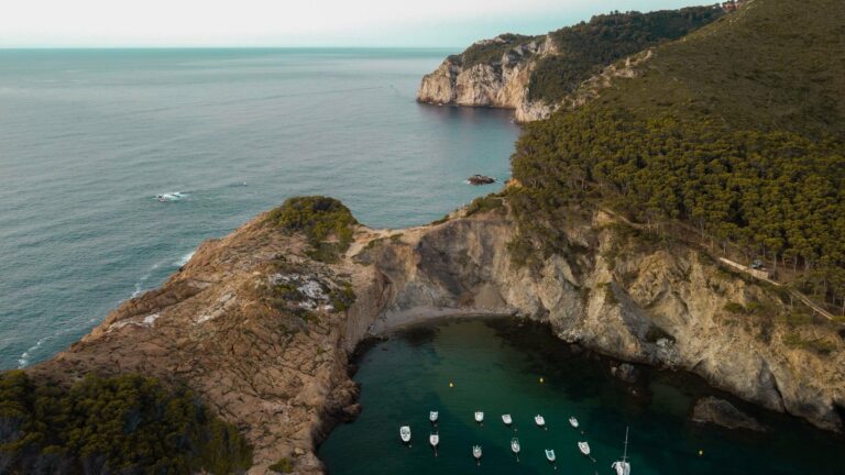 The cove of Sa Tuna near Begur on the Costa Brava