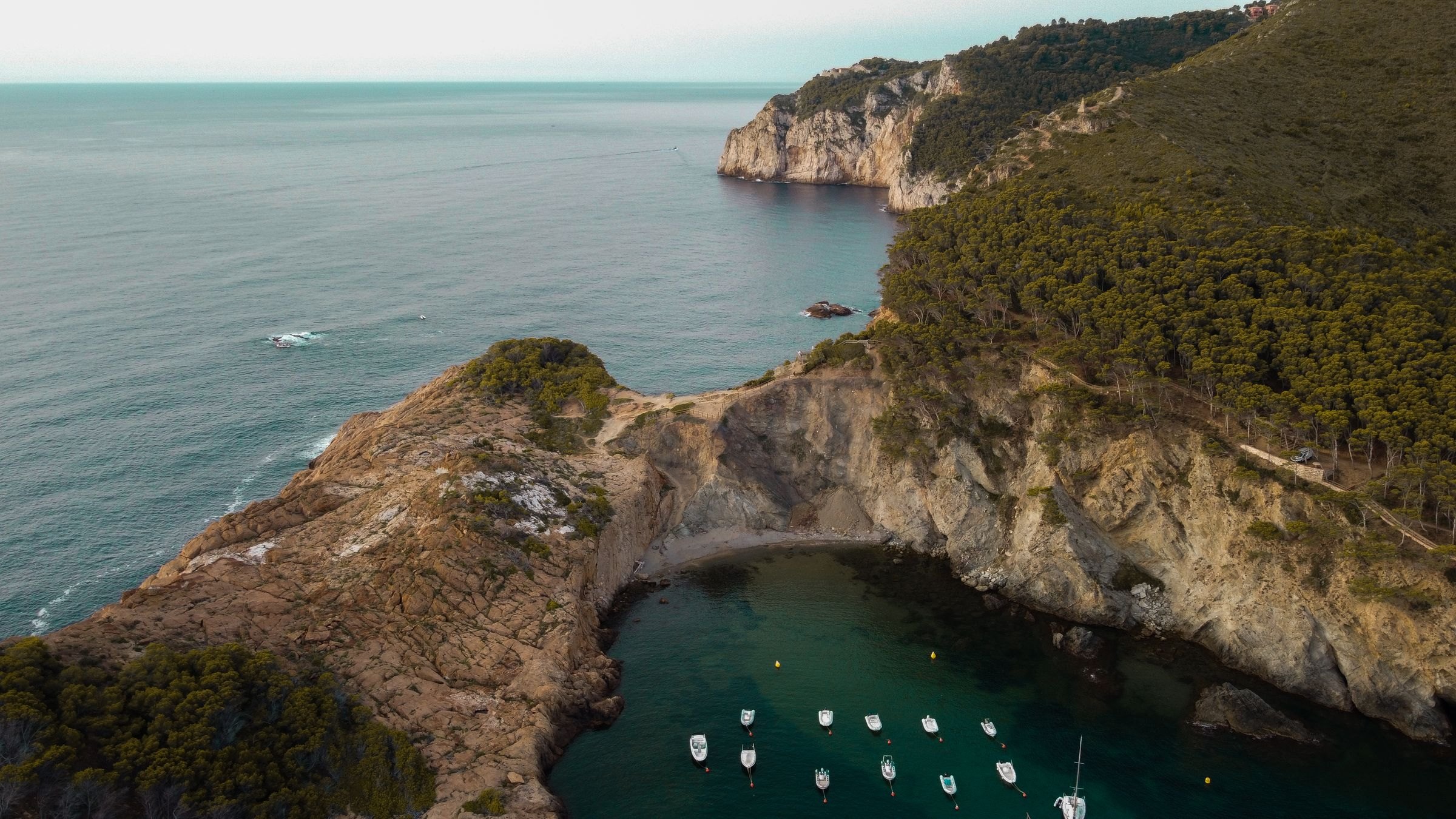 The cove of Sa Tuna near Begur on the Costa Brava