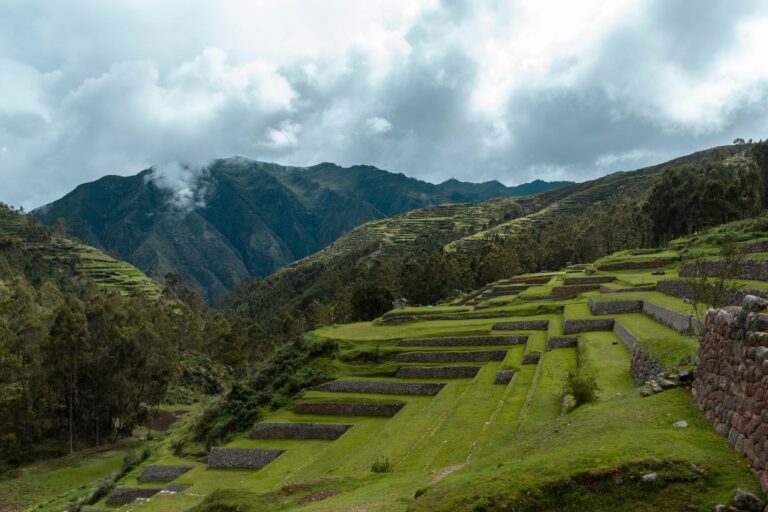 Inca terraces in the Sacred Valley