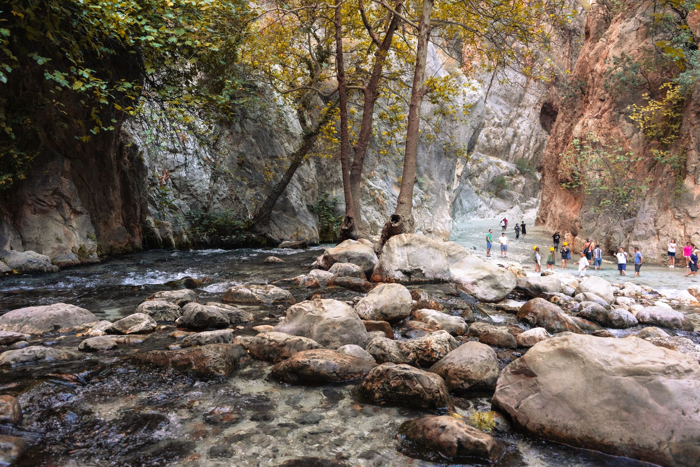 The rocky floor of Saklikent Gorge