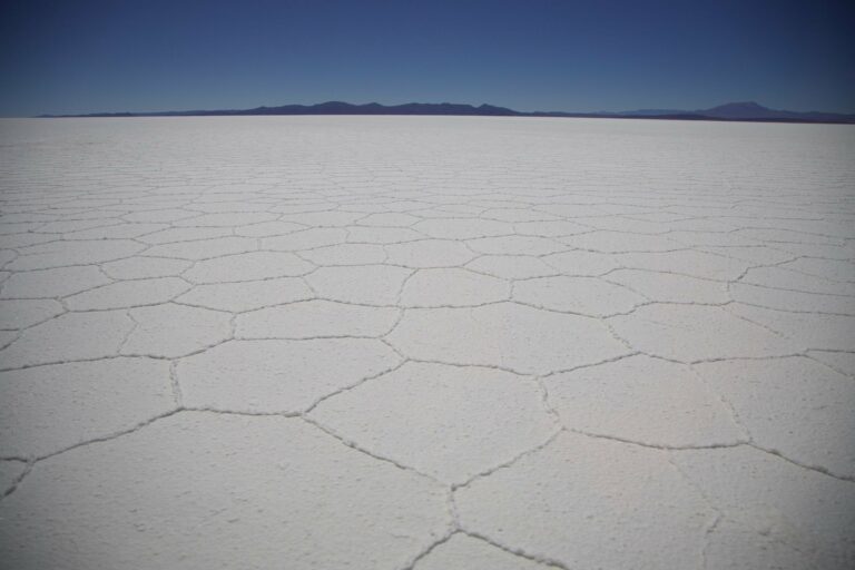 The salt patterns of the Salar de Uyuni
