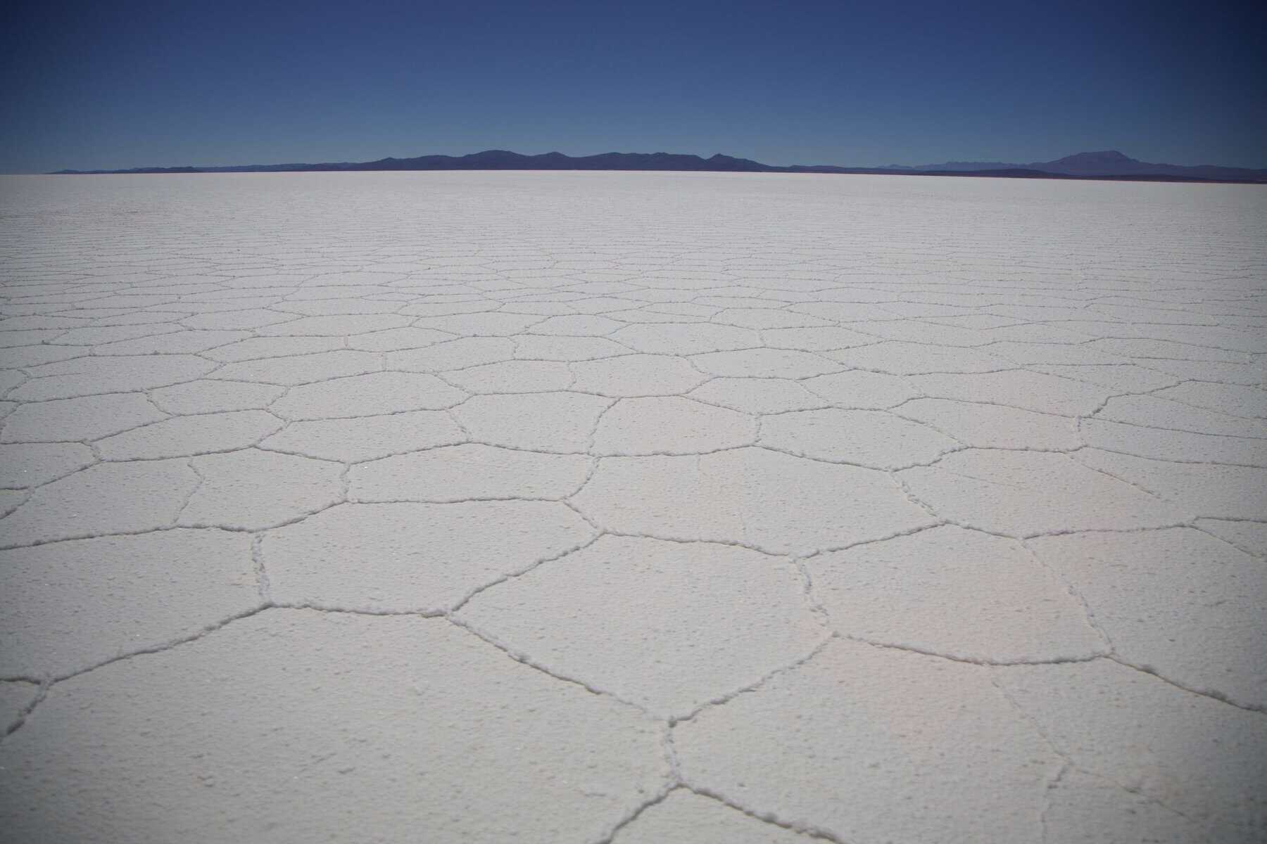 The salt patterns of the Salar de Uyuni