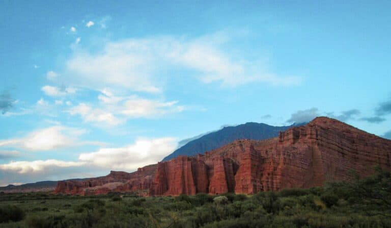 Red rock formations near Salta, Argentina