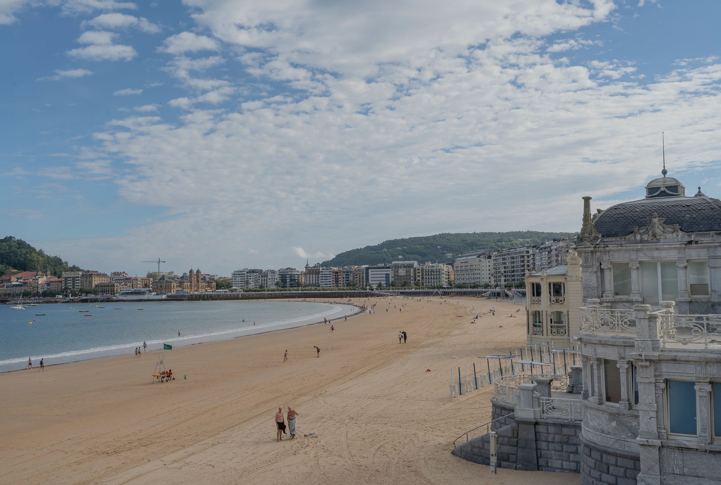 The beach and seafront of San Sebastian