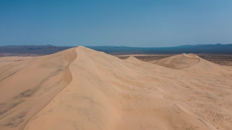 Sand dunes in the Gobi Desert