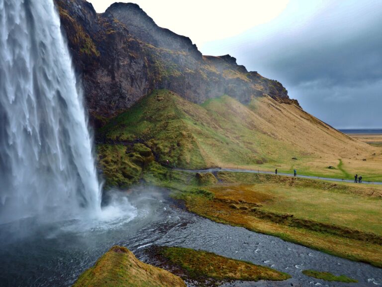 The Seljalandsfoss waterfall