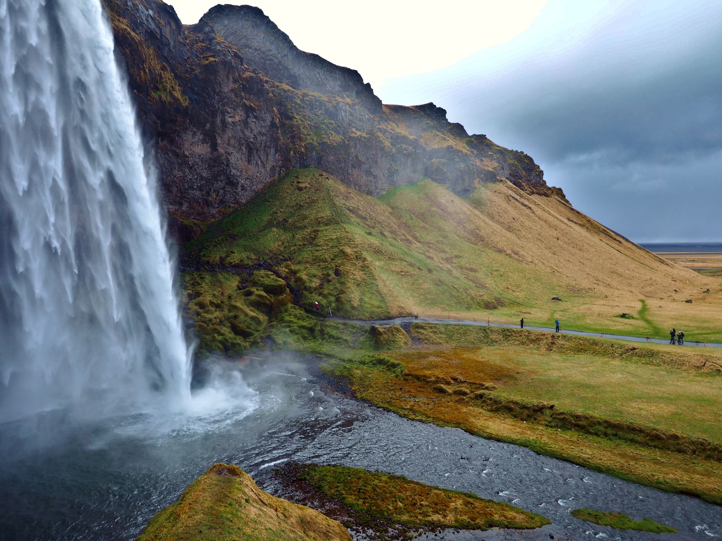 The Seljalandsfoss waterfall