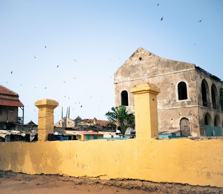 Old colonial architecture in Senegal