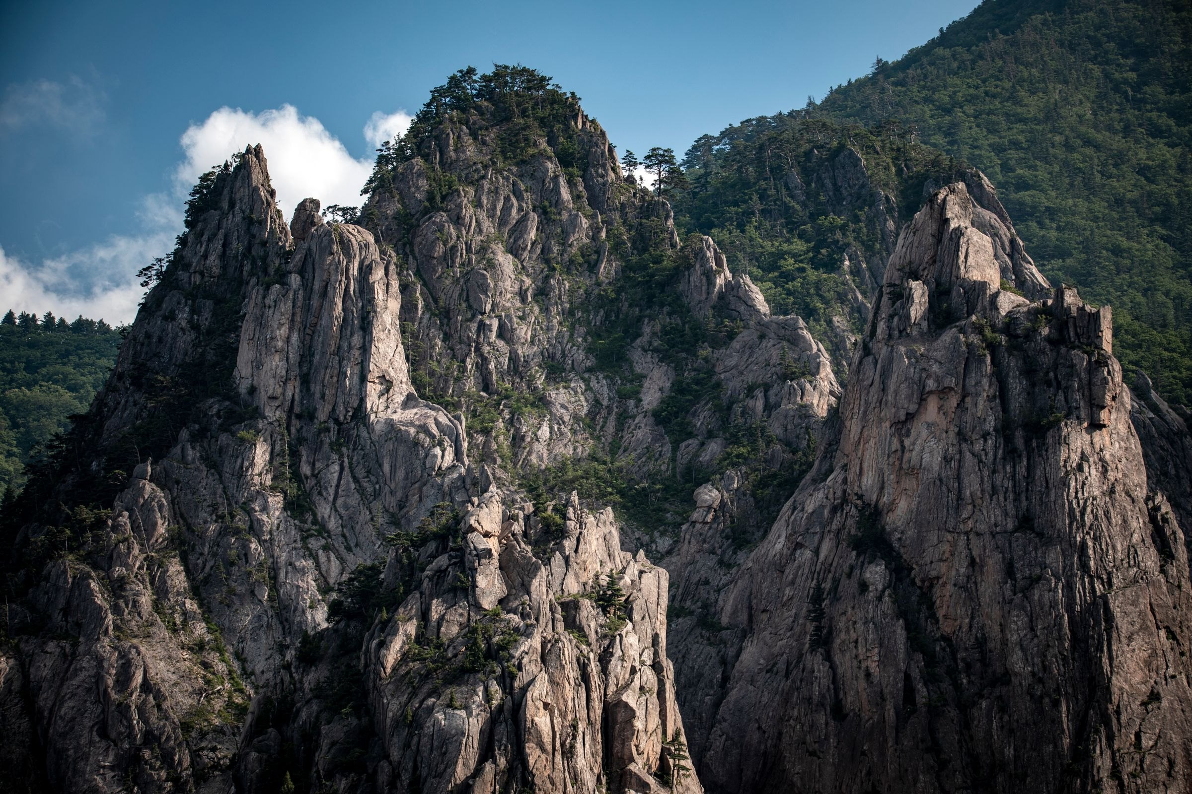 The craggy peaks of Seoraksan National Park
