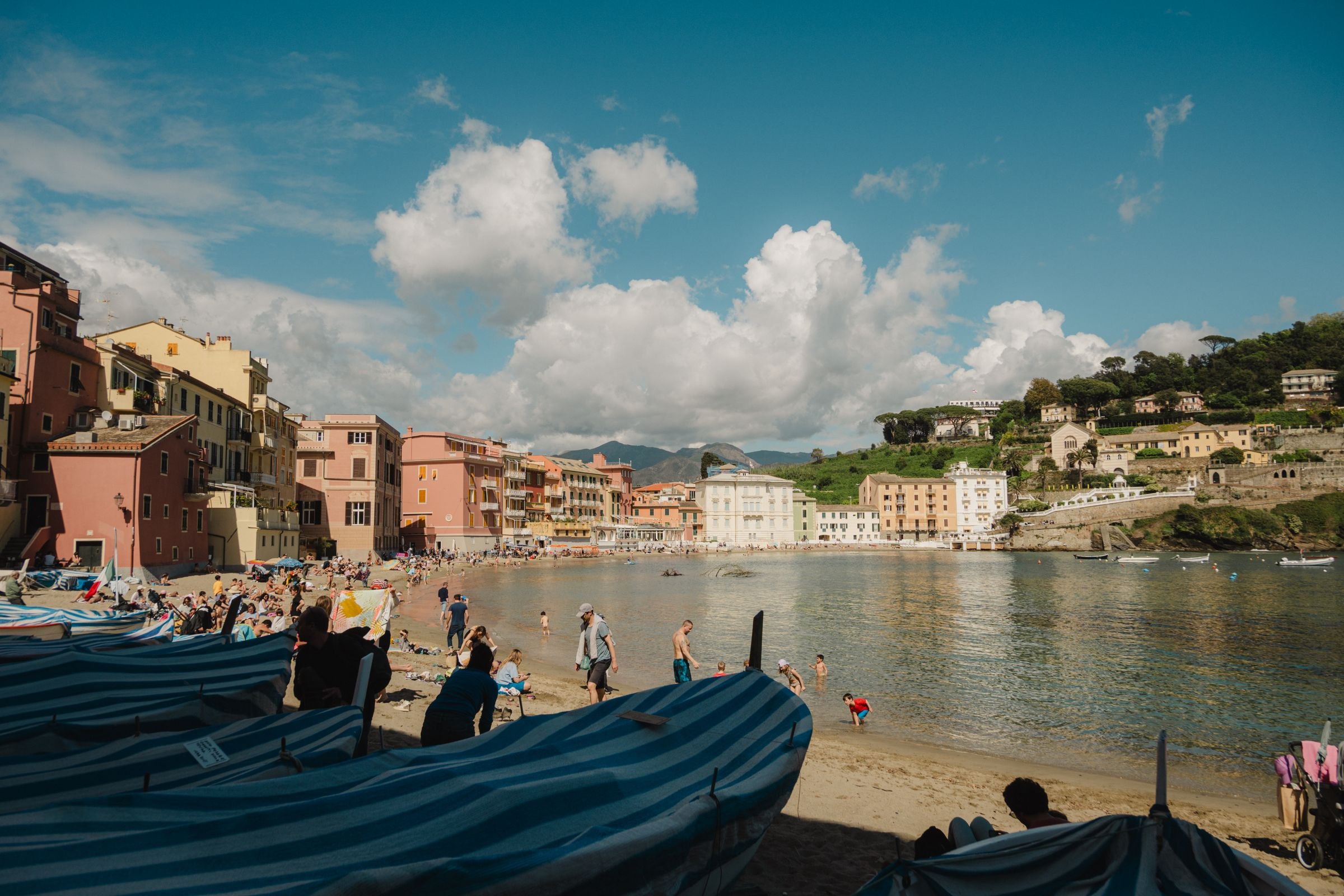 The beach at Sestri Levante