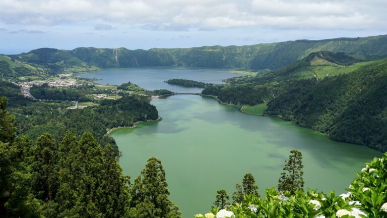The crater lakes of Sete Cidades on Sao Miguel