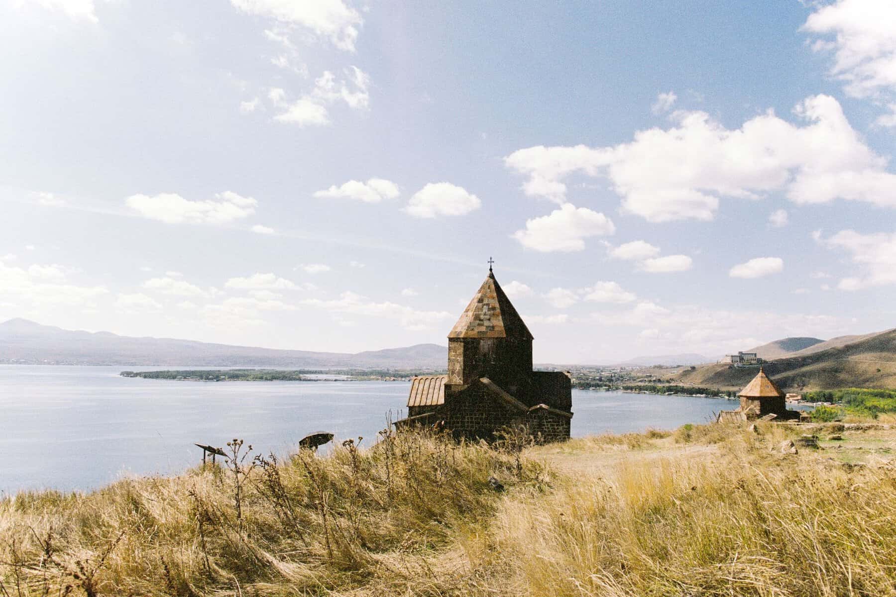 Sevanavank Monastery above Lake Sevan, Armenia