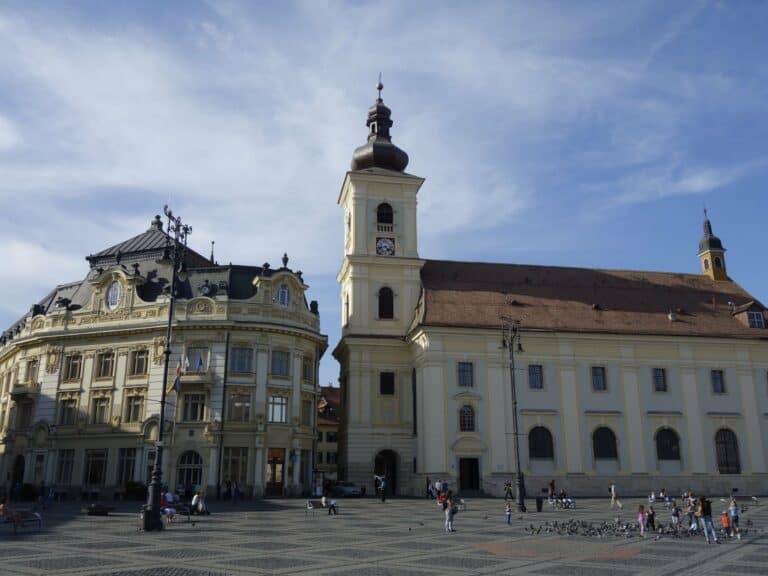 The Great Square in Sibiu, Romania
