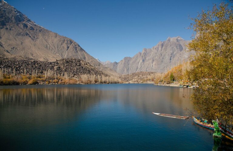 A lake among mountains near Skardu
